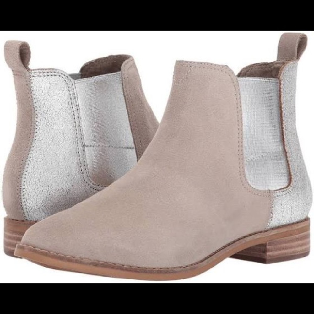 Toms Women's Ella Suede Bootie, Taupe